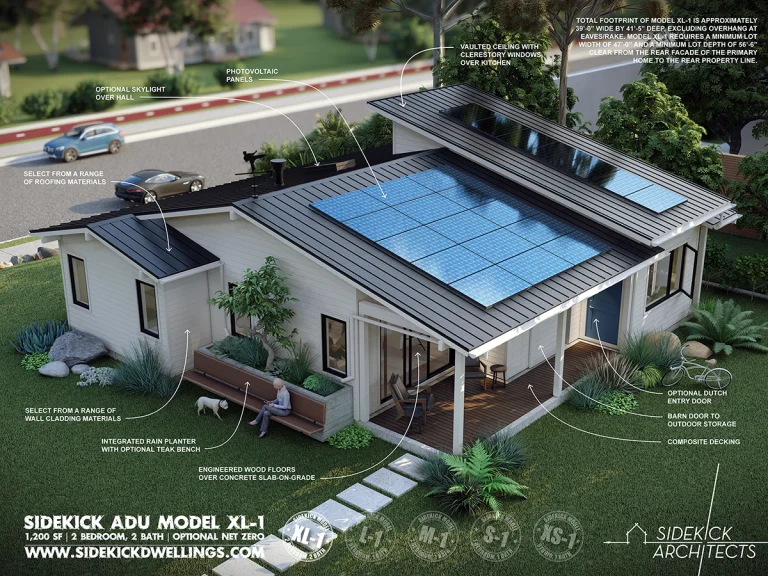 Birds-Eye View of Sidekick Model XL-1 Semi-Custom ADU Birds-Eye View of Sidekick Model XL-1 Semi-Custom ADU