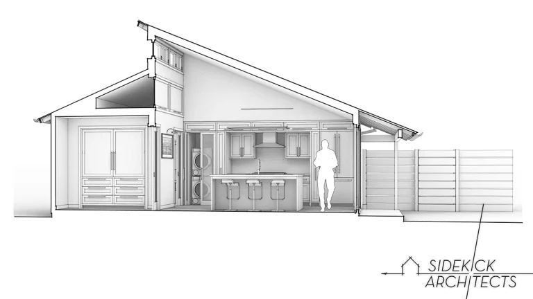 Sectional Perspective of Single Story ADU Sectional Perspective of Single Story ADU