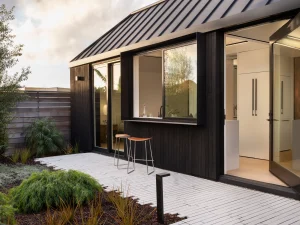 920 Ramona ADU Exterior Kitchen Pass Through and Swivel Door 300x225