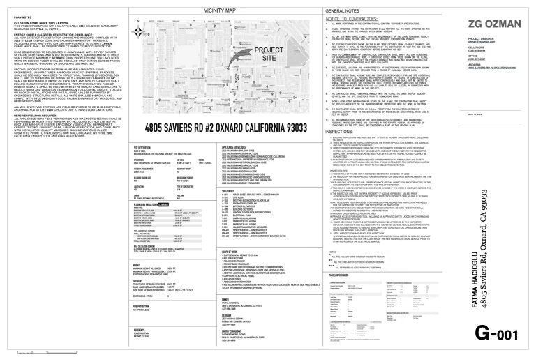 4805 Saviers Rd Oxnard CA 93033 HACIOGLU ADU P9 01 G 001 COVER SHEET PROJECT INFO CODE SUMMARY 768x512